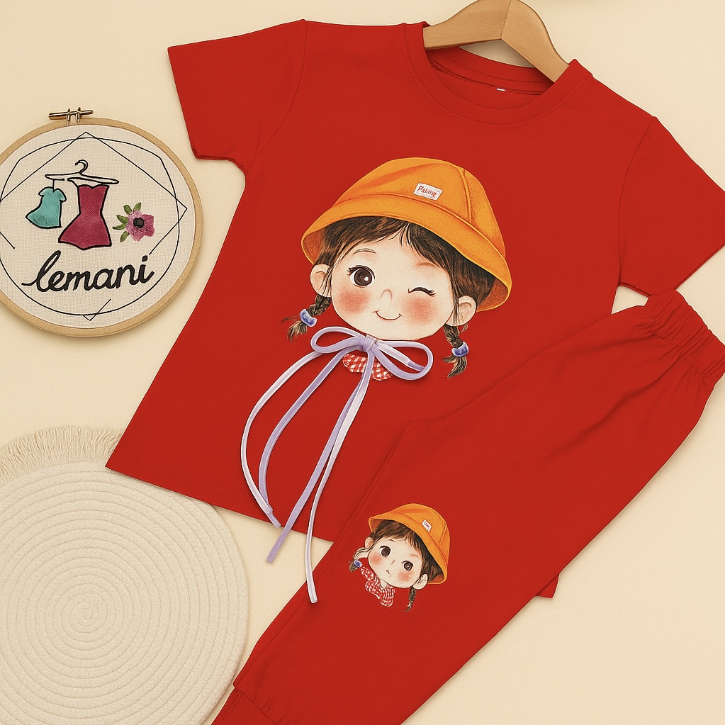 تیشرت شلوارک وارداتی دختر مناسب ۵تا۱۱ سال