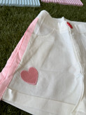 شلوارک کتان سفید دخترانه